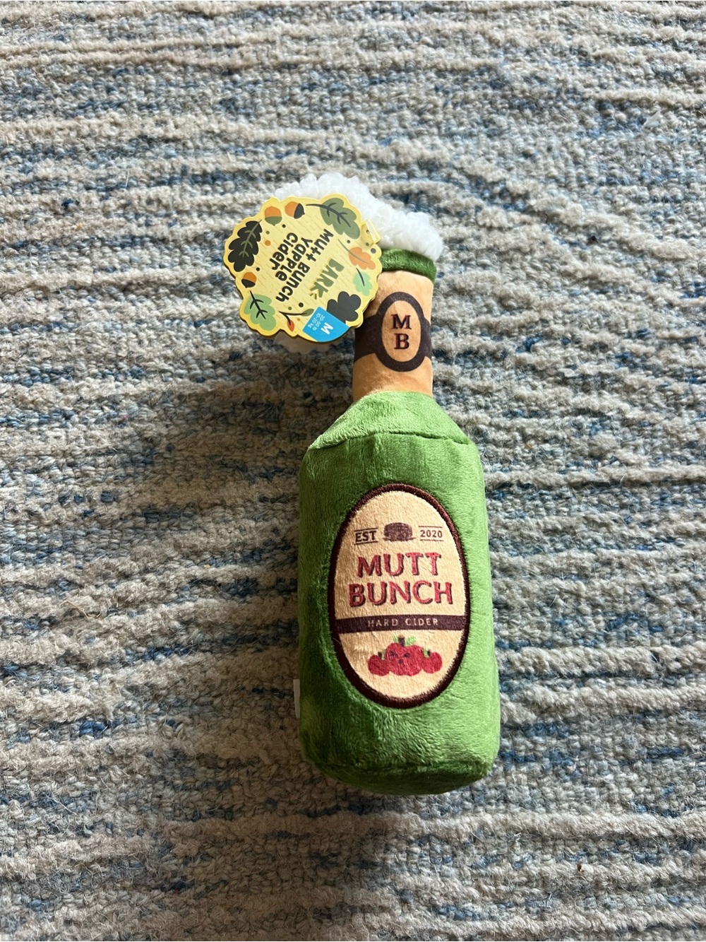 NWT Bark Mutt Bunch Hard Cider Dog Toy
